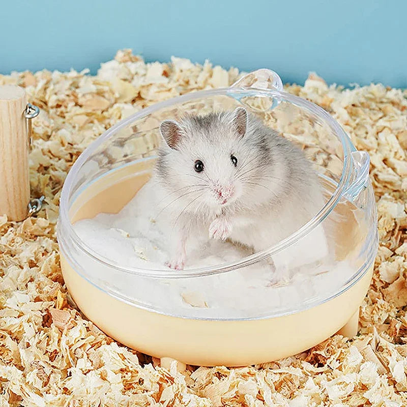 Transparent Hamster Sand Bath House Cozy Hides