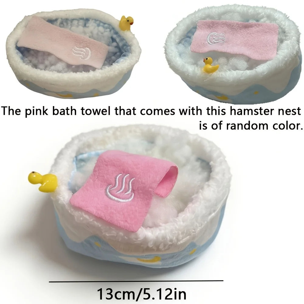 Autumn Winter Hamster Warm Nest Mat Bed for Small Animals Hedgehog Squirrel Mice Rats Guinea Pig Cushion Bed Pet Products