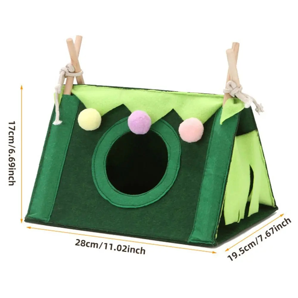 Felt Tent Hideout Cage Guinea Pig Hamster Cage Hamster House Rabbit Nest