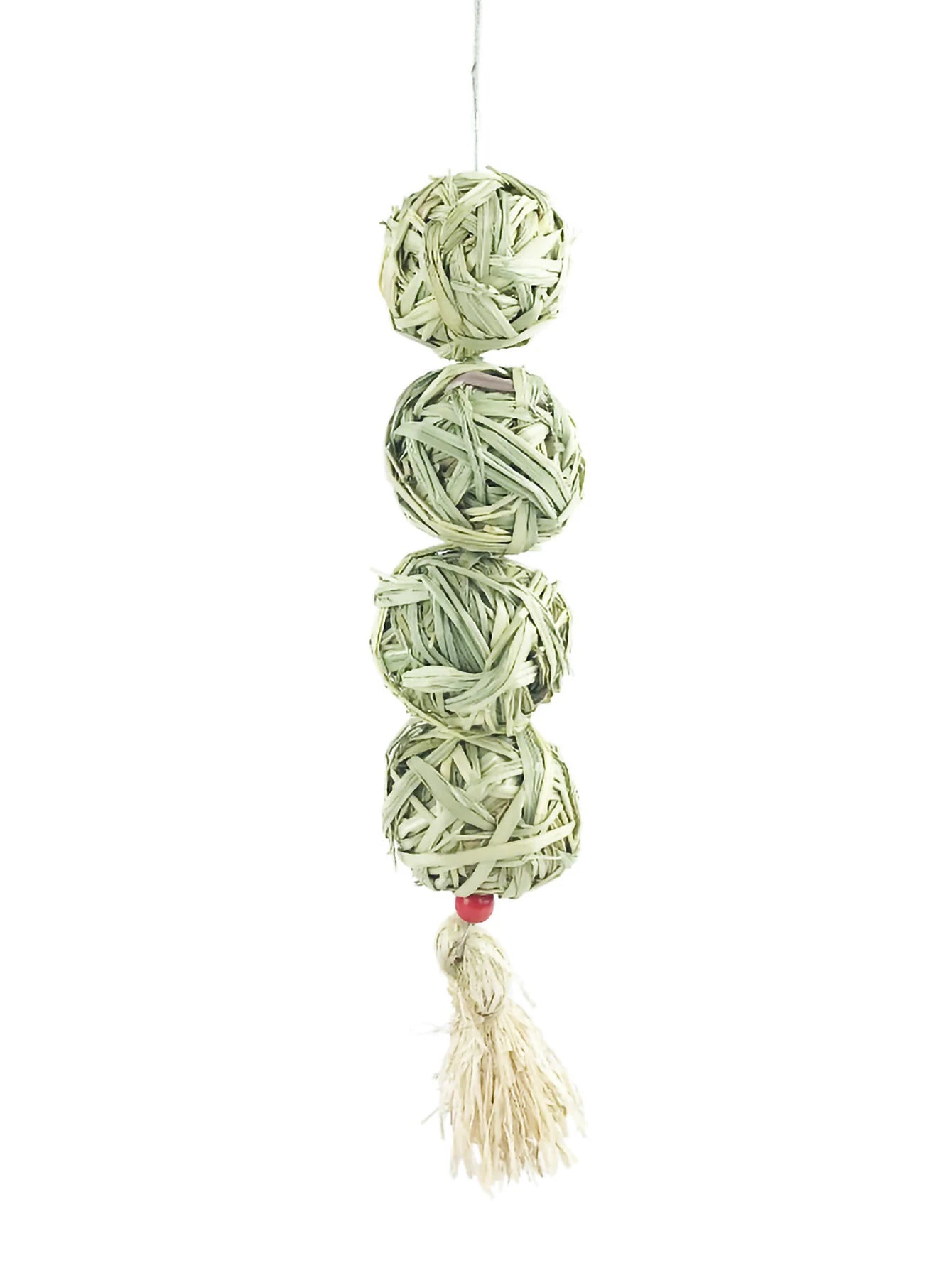 -pet Rabbit Grass Woven Ball Hanging String Rabbit Grinding Toy Hay &