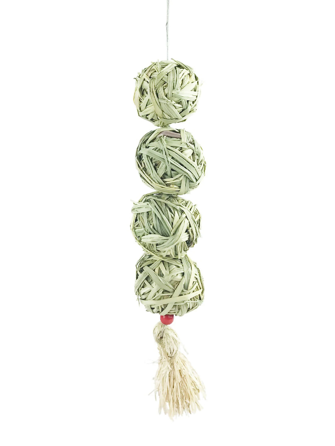 -pet Rabbit Grass Woven Ball Hanging String Rabbit Grinding Toy Hay &