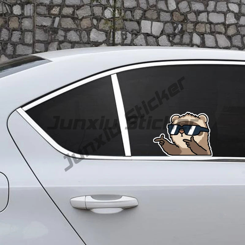 Cartoon Cool Ferret Rodent Do You Have A Problem Car Stickes Funny Windows Trunk Waterproof Vinyl Decal Laptop Bumper Decoration