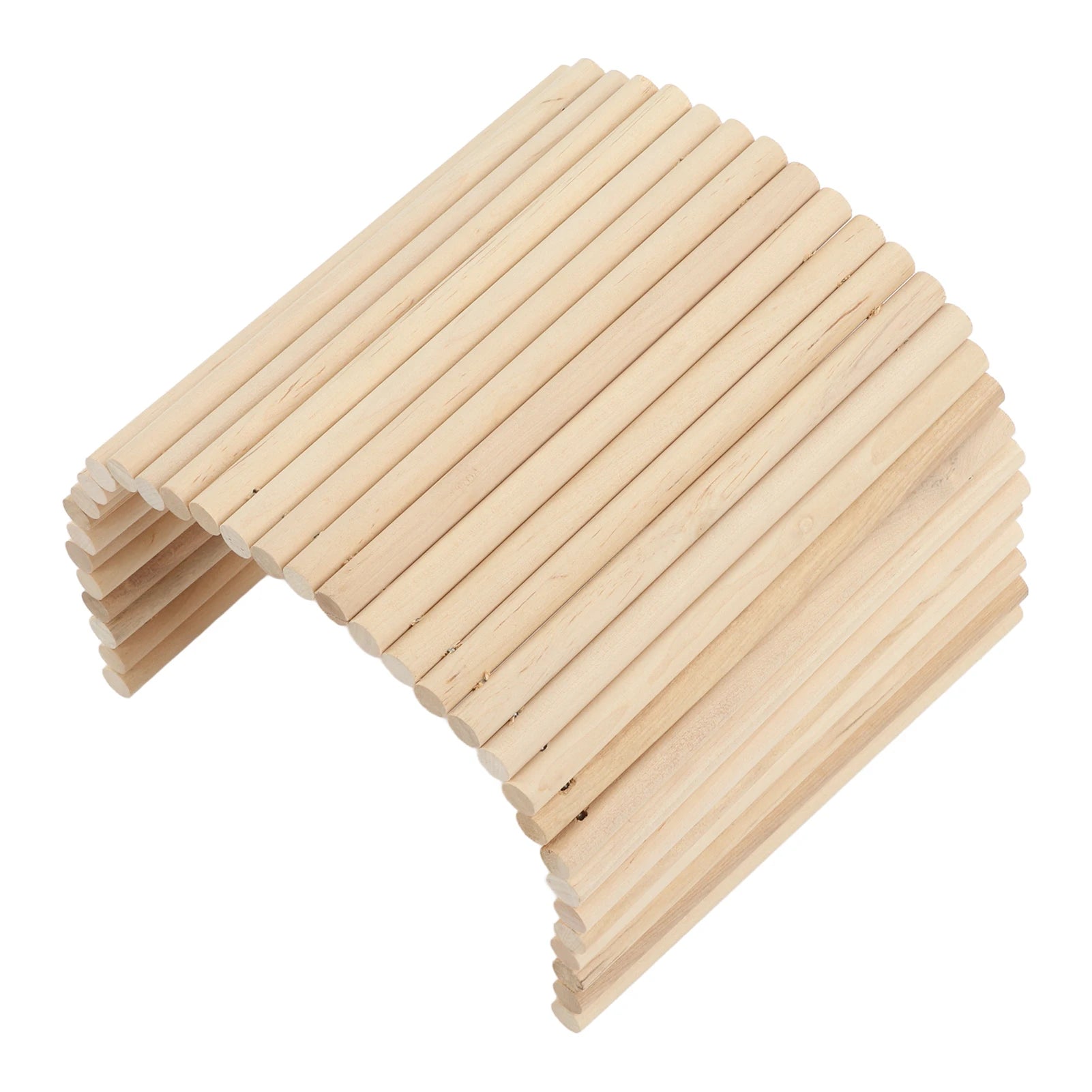 Wooden Hamster Bridge Flexible Wood Hideout for Guinea Pigs Ferrets