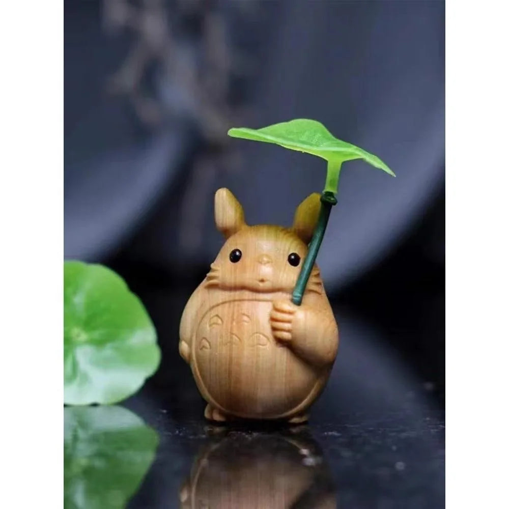 Hand Handle Windmill Chinchilla Cute Cartoon Car Ornament Toy Wooden