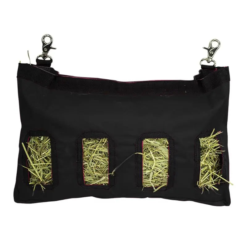 Hay Bag Hanging Pouch Feeder Holder Feeding Dispenser Container for Rabbit