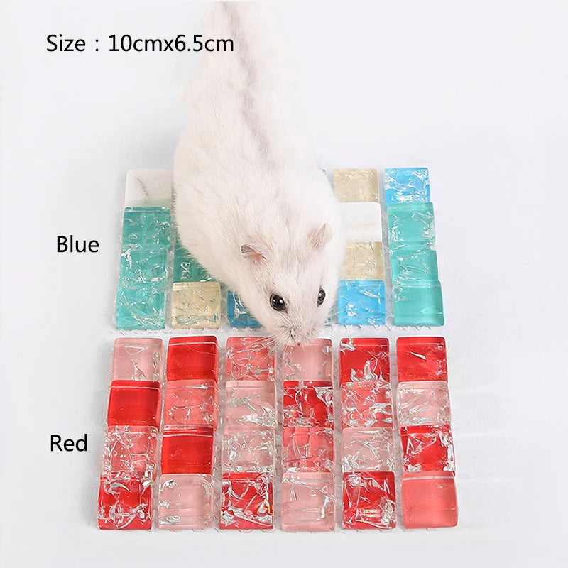 Natural Crystal Cooling Pad for Small Pets for hamsters, guinea pigs, and chinchillas from Burrowly small pet supplies.