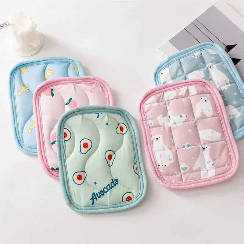 Small Pet Cooling Mat for hamsters, guinea pigs, rabbits, and chinchillas from Burrowly small pet supplies.