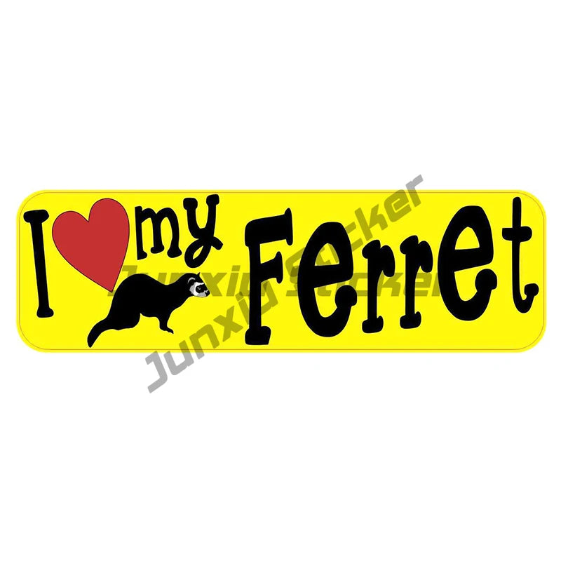 Cartoon Cool Ferret Rodent Do You Have A Problem Car Stickes Funny Windows Trunk Waterproof Vinyl Decal Laptop Bumper Decoration