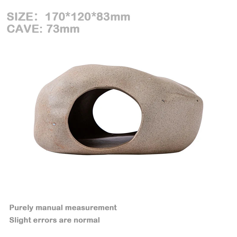 Ceramic Stone Hideout for Hamsters for hamsters, mice, and gerbils from Burrowly small pet supplies.