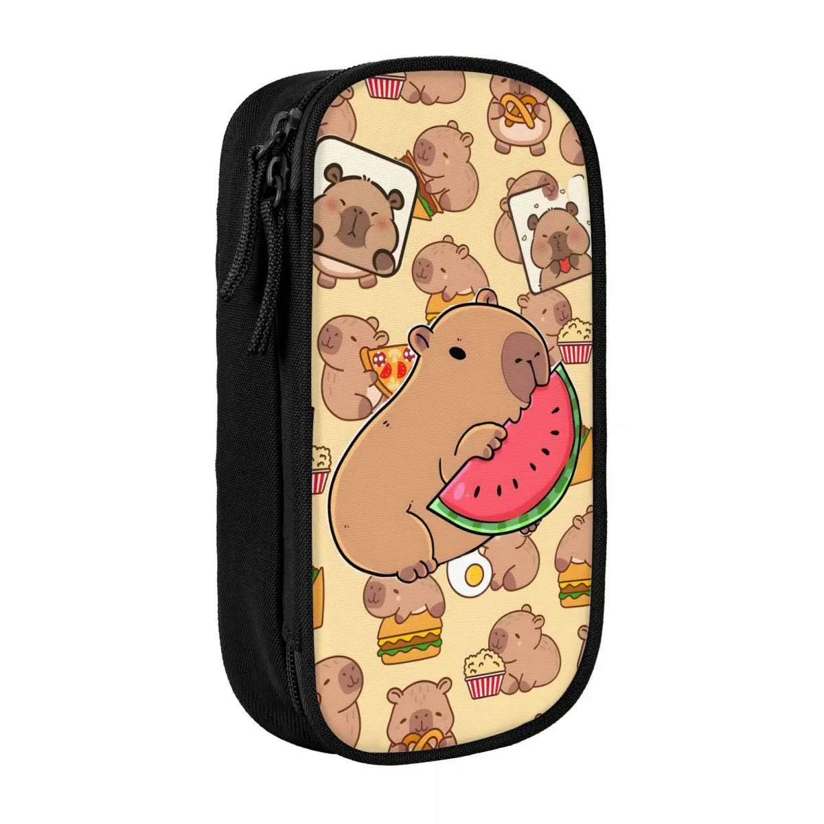 Custom Kawaii Cute Giant Cavy Capybara Pencil Case for Boys Gilrs Big Capacity Pencil Bag School Accessories