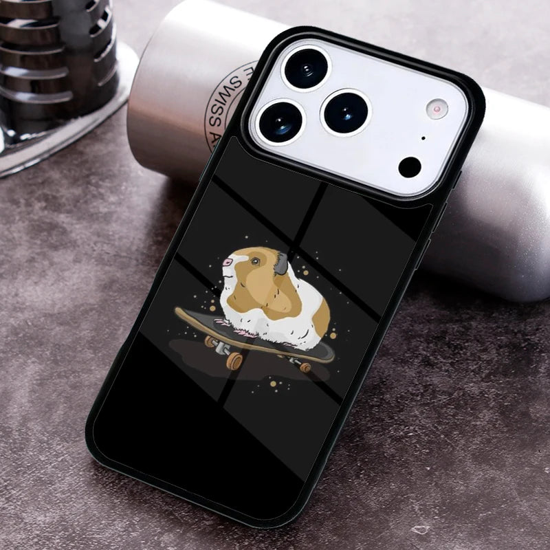 Guinea Pig Hamster Cute Phone Case for iPhone 17 16 15 Pro Max Air 14 13 12 11 Plus Shockproof Cover