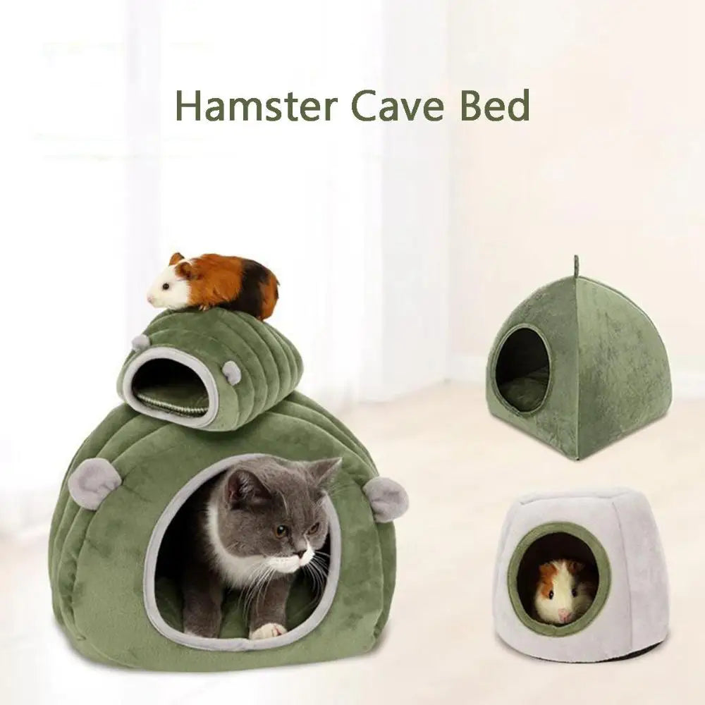 Hedgehog Chinchilla Soft Guinea Pig Warm Plush Pet Tent Hideout Hamster