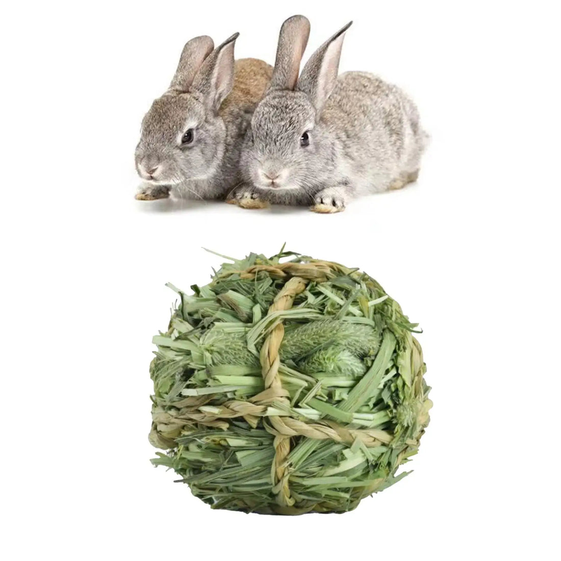 Rabbit Chew Toys Timothy Grass Hay Ball Small Animal Activity Play Toy for