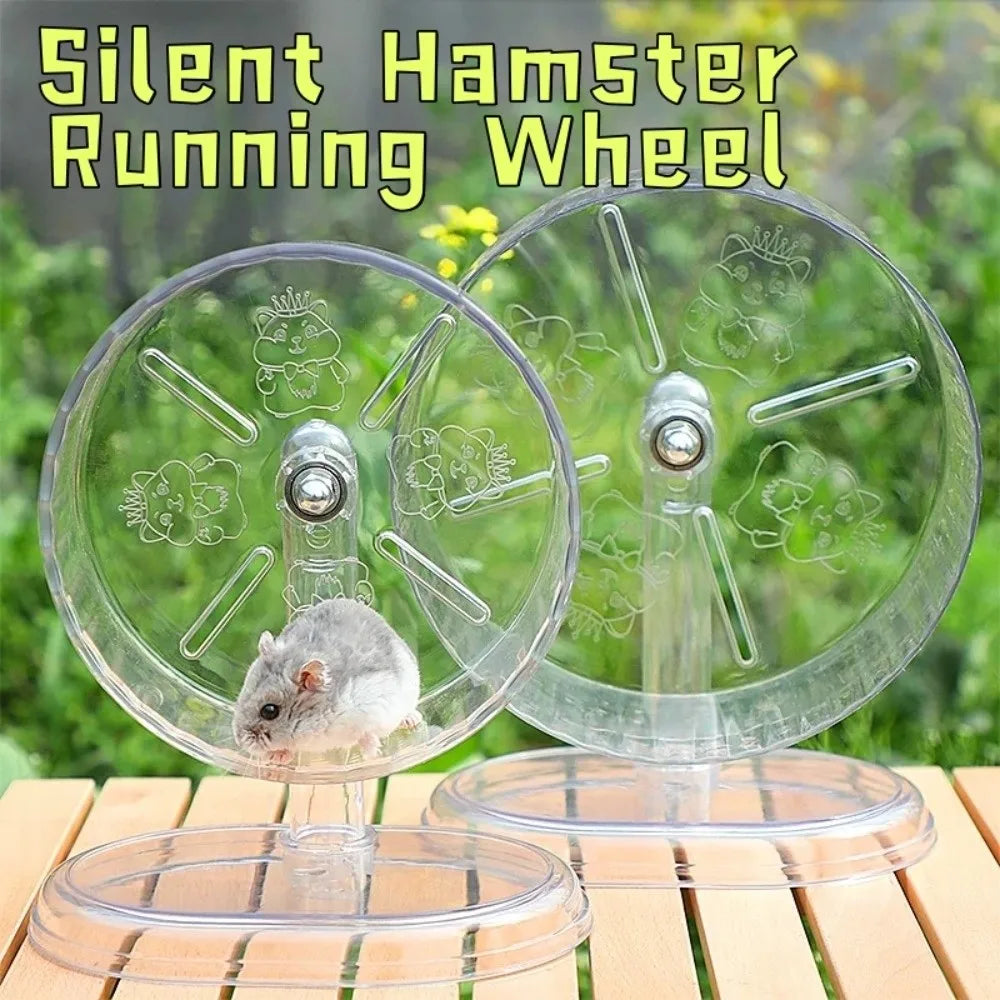 Silent Bracket Hamster Running Wheel High-quality Stand Toy Roller Golden