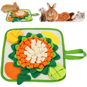 Small Pet Foraging Blanket for rabbits, guinea pigs, and chinchillas from Burrowly small pet supplies.