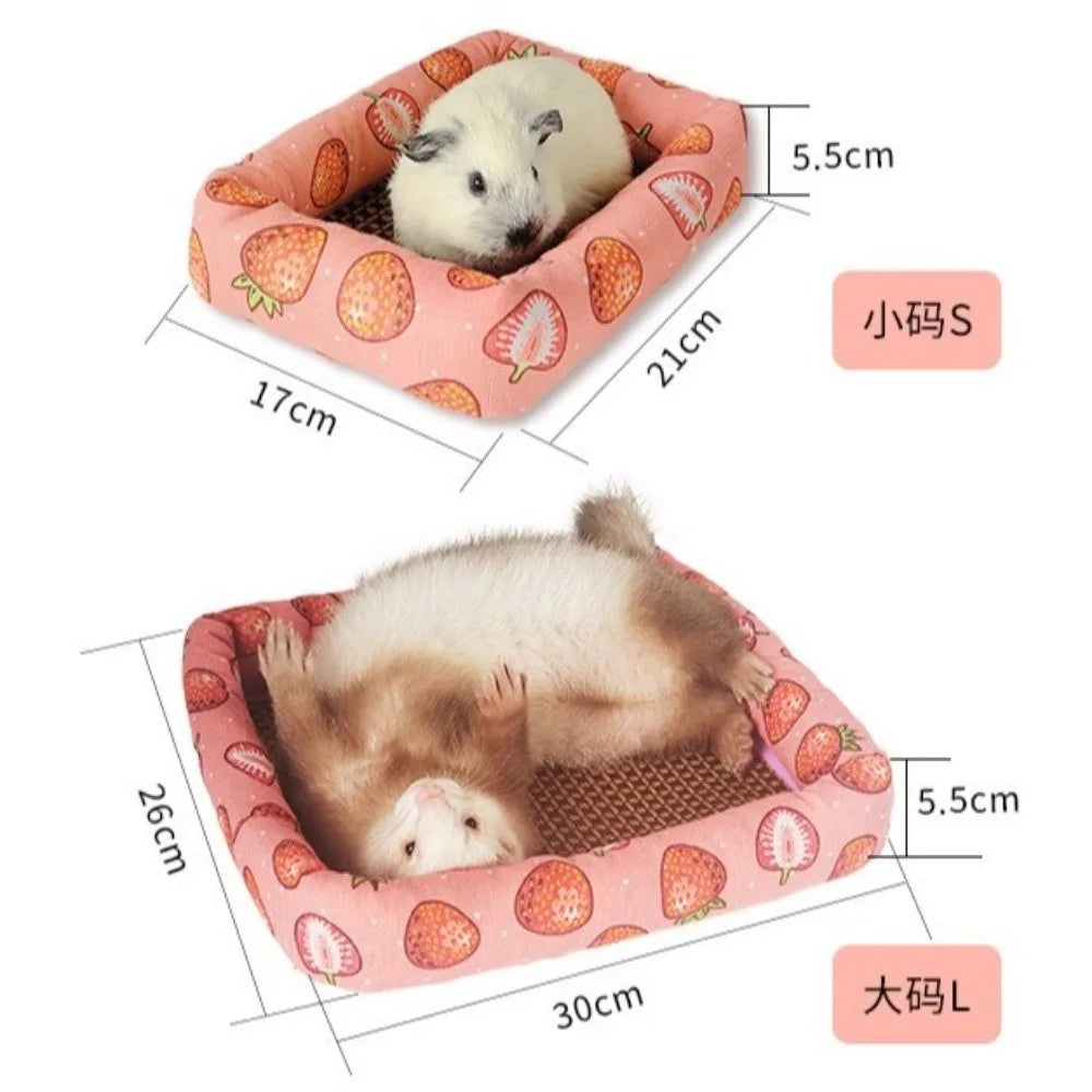 New Canvas Gerbil Cushion Washable Breathable Hamster Nests Comfortable Multi-size Hamster Sleeping Bed Guinea Pigs