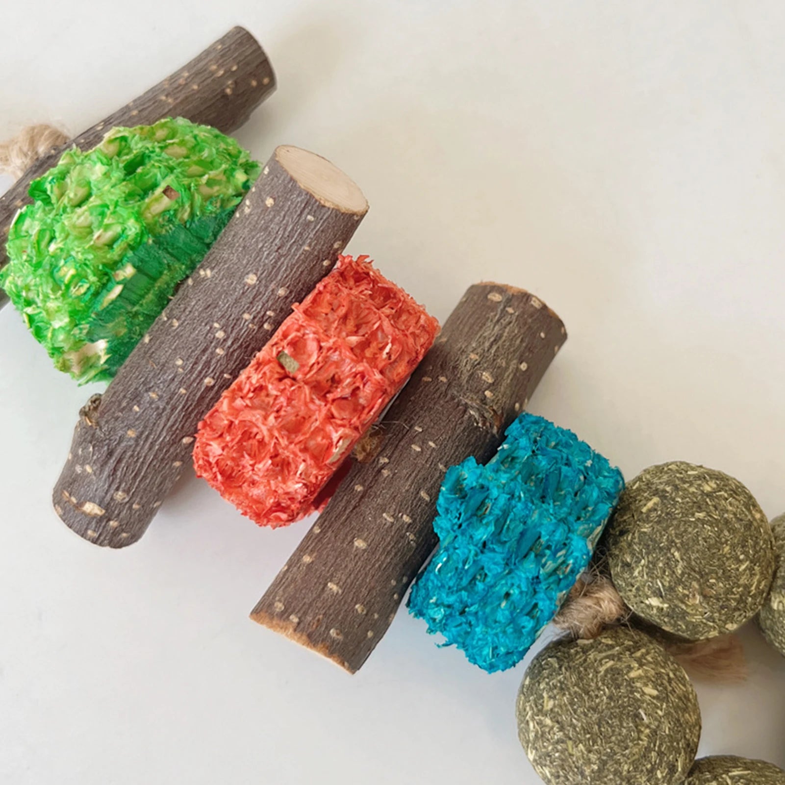 Wooden Chew Set for Guinea Pigs and Rabbits for guinea pigs, rabbits, hamsters, and chinchillas from Burrowly small pet supplies.