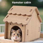 Pet Hamster Toys Wooden Bridge Seesaw Swing Toys Small Animal Activity for Burrowly enrichment toys and small pet care.