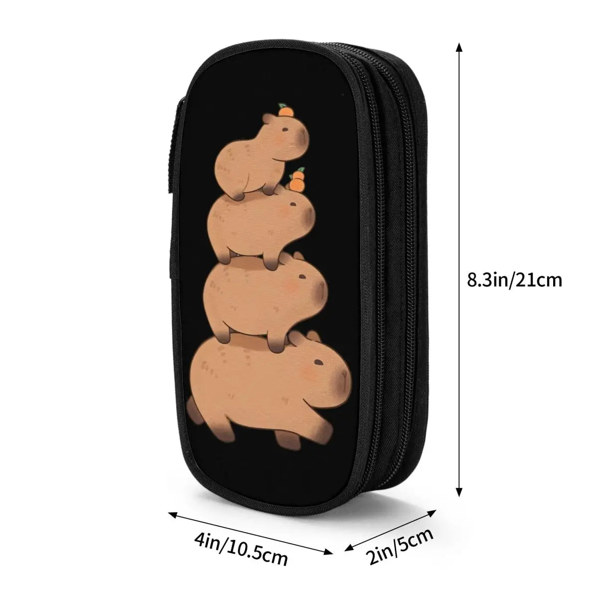 Custom Kawaii Cute Giant Cavy Capybara Pencil Case for Boys Gilrs Big Capacity Pencil Bag School Accessories
