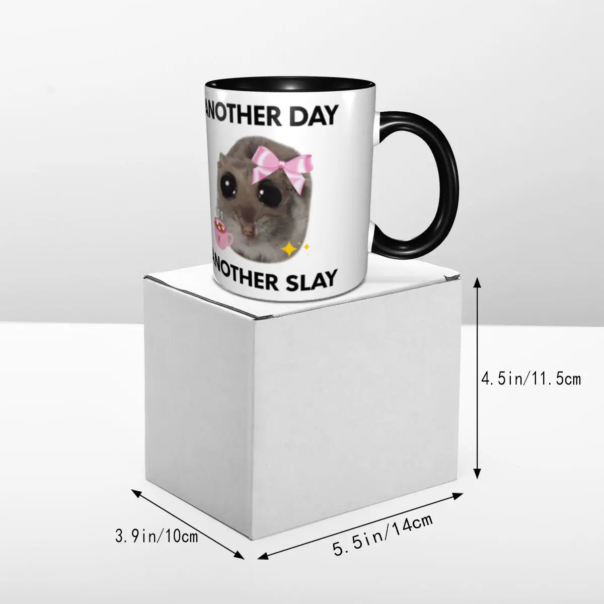 Customized Another Day Another Sad Hamster Meme Mug DIY Ceramic Tea Milk Coffee Cups