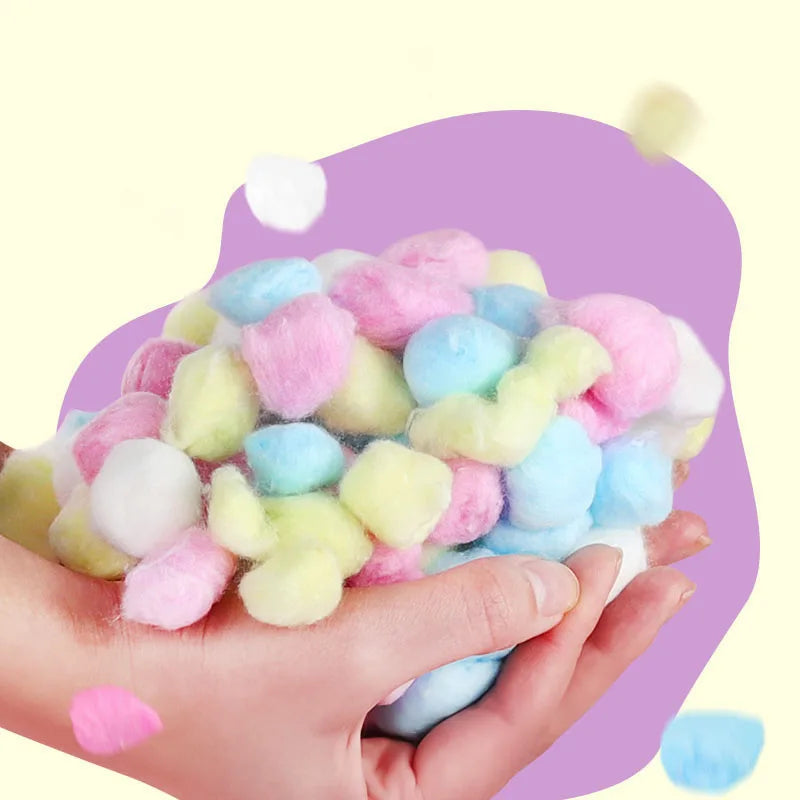 100pcs Colorful Winter Warm Cotton Ball Cage House Bed Supply For Hamster Rat Mouse Small Animals Hedgehog Guinea Pig Supplies