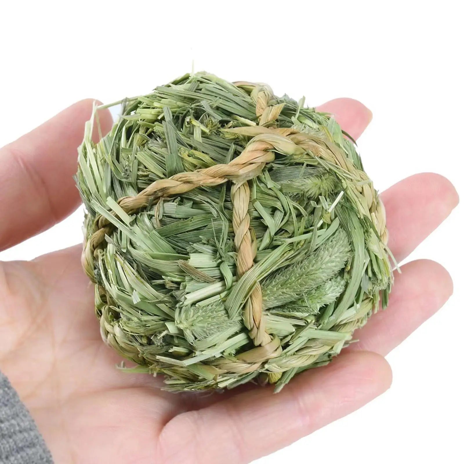 Rabbit Chew Toys Timothy Grass Hay Ball Small Animal Activity Play Toy for