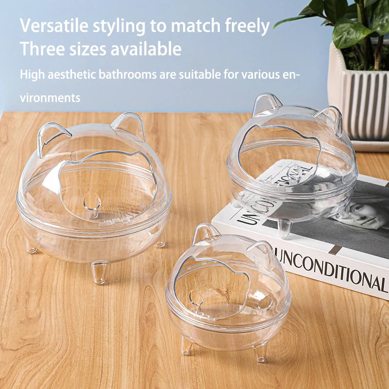 Hamster Transparent Bathroom Small Pet Sand Bath Cage Large Capacity