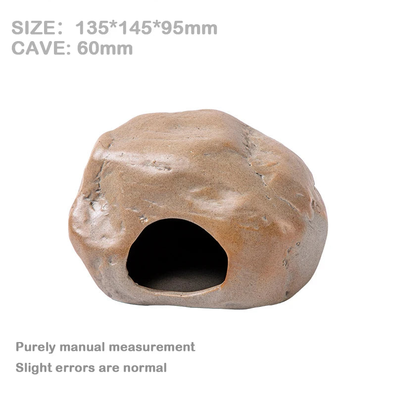 Ceramic Stone Hideout for Hamsters for hamsters, mice, and gerbils from Burrowly small pet supplies.