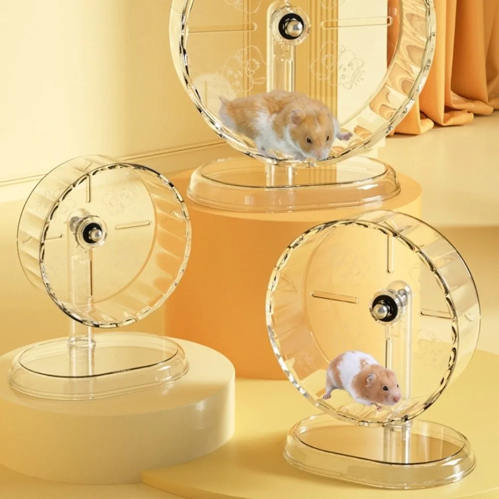 Transparent Silent Hamster Exercise Wheel