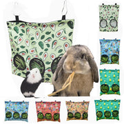 Hay dispenser bag for guinea pigs and rabbits from Burrowly.