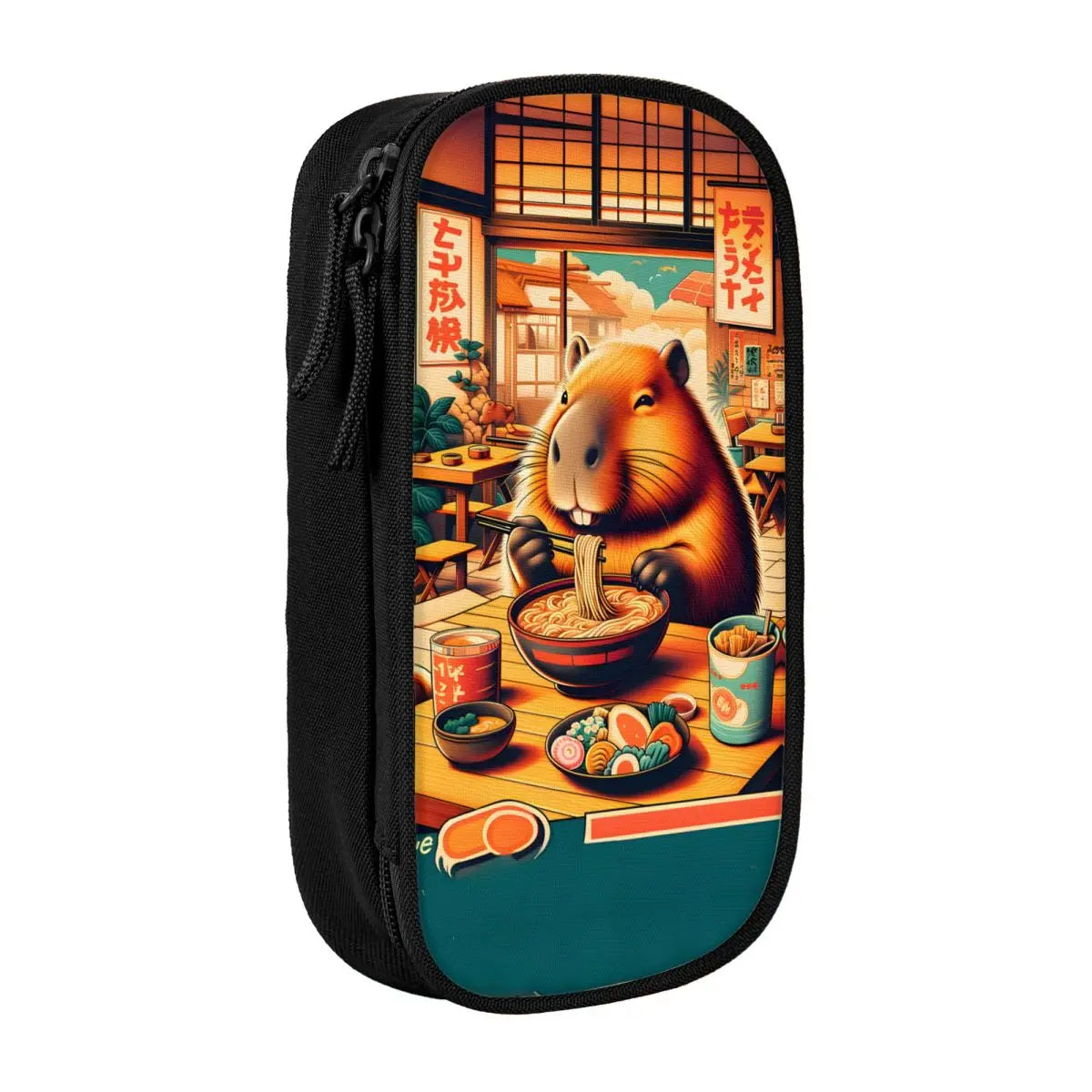 Custom Kawaii Cute Giant Cavy Capybara Pencil Case for Boys Gilrs Big Capacity Pencil Bag School Accessories