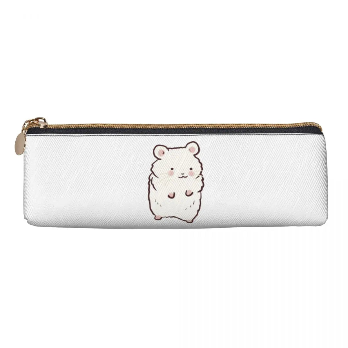 Cute Hamster Drawing Pencil Case for Boys Girls School Large Storage Pen Box Pencil Bag Stationery Supplies Pen Holder Bag
