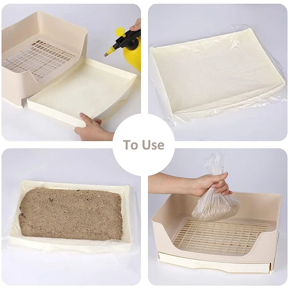 Extra Large Rabbit Litter Box Bunny Toilet with Drawer 50 Pet Toilet Film