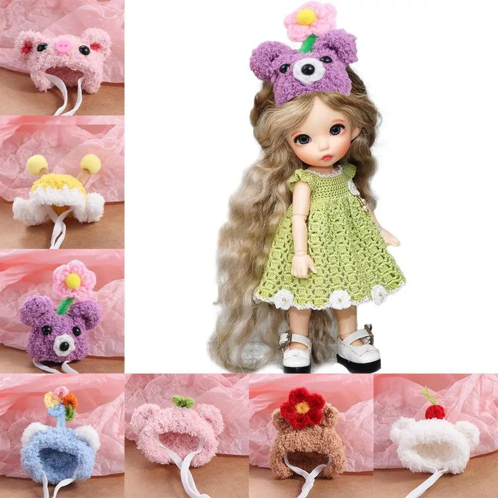 Photo Props Plush Hamster Cap Cute Mini Cotton Doll Hat DIY Lovely Doll Hat Winter