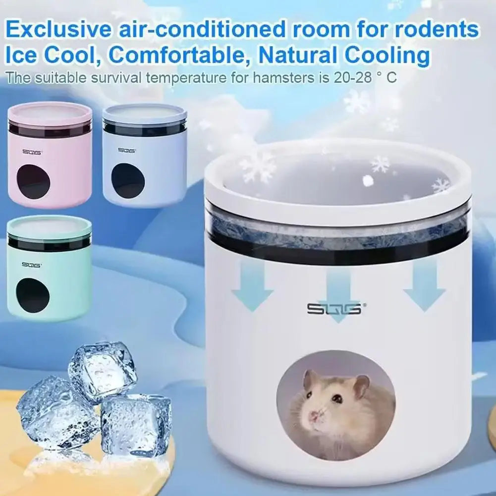 2-in-1 Winter Warm & Summer Cool Hamster House | Small Pet Nest for Sugar Glider, Hedgehog, Cozy Cage Hideout
