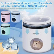 2-in-1 Winter Warm & Summer Cool Hamster House | Small Pet Nest for Sugar Glider, Hedgehog, Cozy Cage Hideout