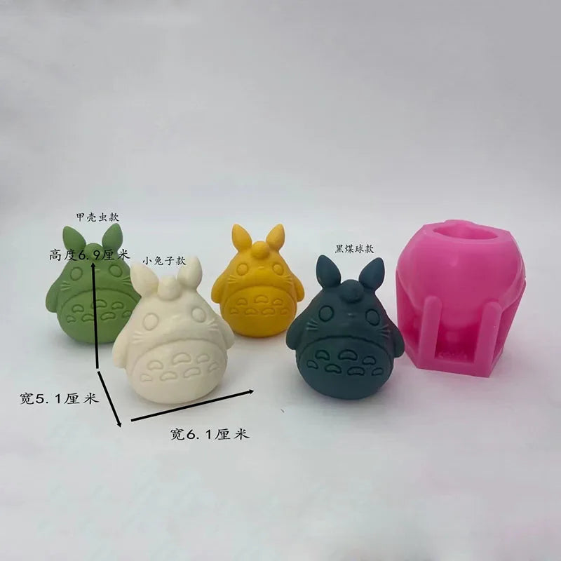 Silicone Mold Cartoon Chinchilla Epoxy Concrete Plaster Mould Home Decoration Aromatherapy Handmade Gifts