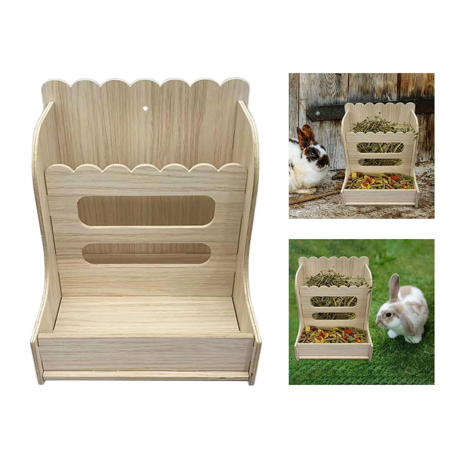 Wooden Grass Holder for Guinea Pigs