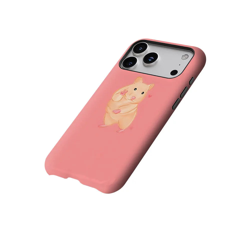 Peace Hamster Phone Case For Magnetic Phone Case for IPhone 17 16 15 14 13 Pro Max Plus Single Double-layer tough Case