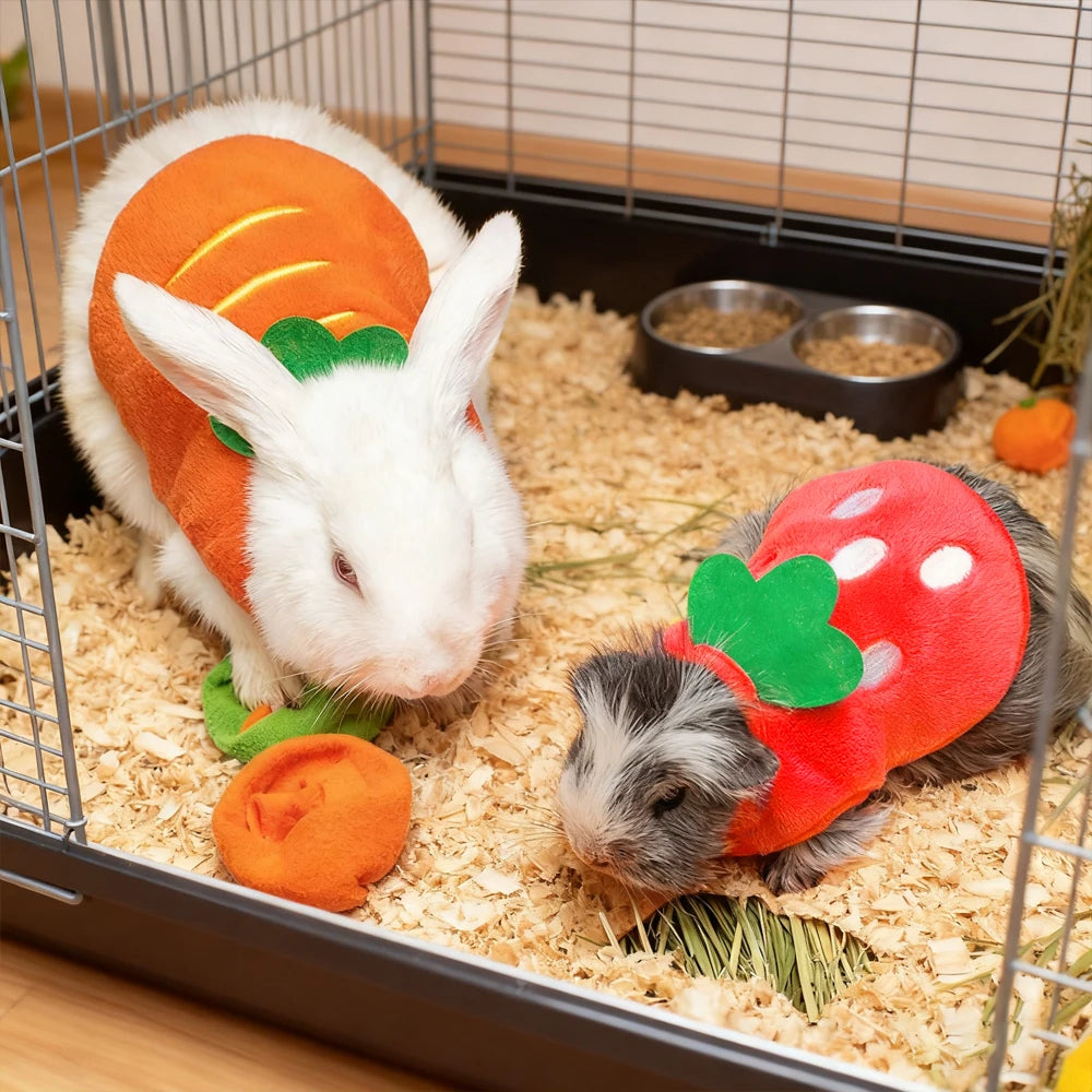 1PC Fruit-shaped Harness Vest Warm Costume Clothes Outfits for Pet Small Animal Guinea Pig Rabbit Bunny Ferret Chinchillas Kitty