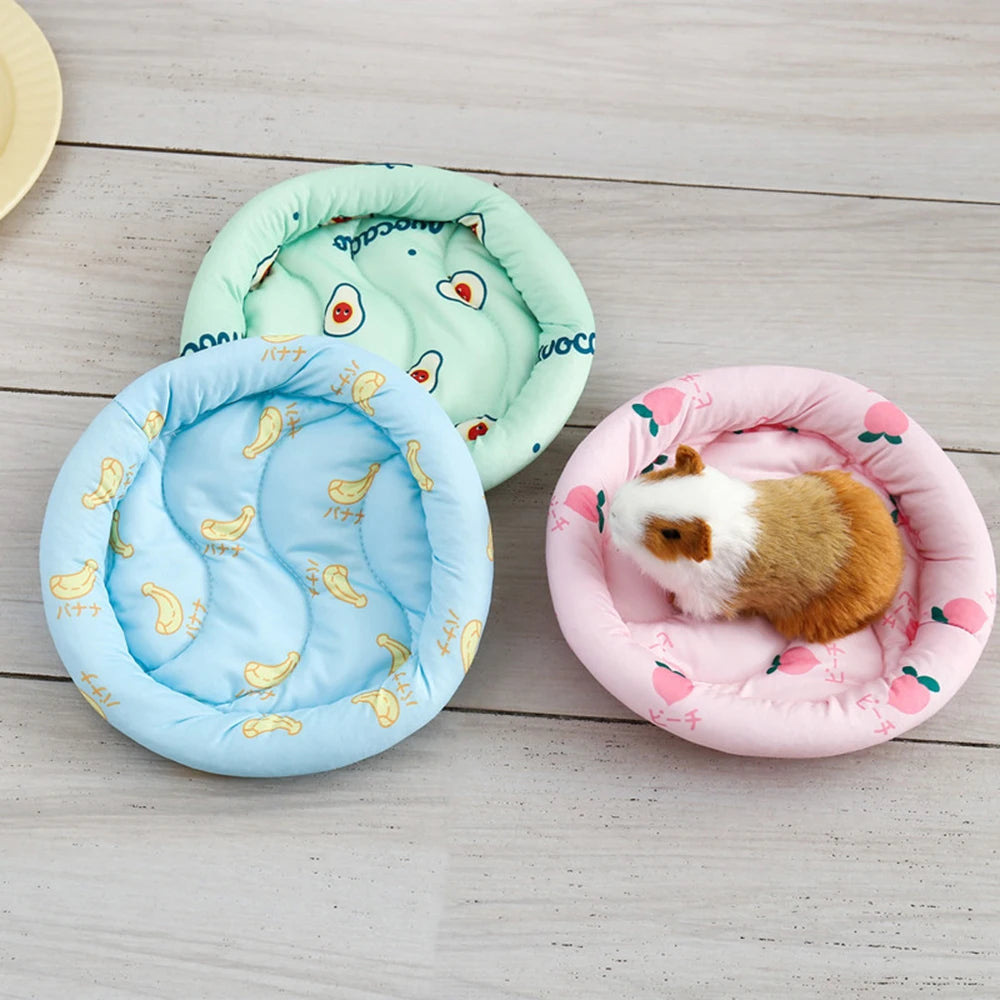 Round Cooling Bed for Hamsters for hamsters, mice, and gerbils from Burrowly small pet supplies.