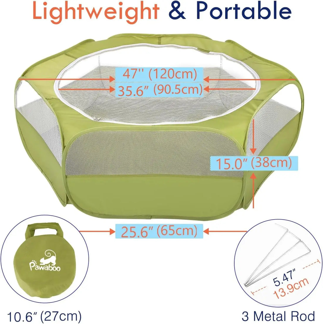 Waterproof Small Animal Playpen Tent Habitats & Travel for Small Pets