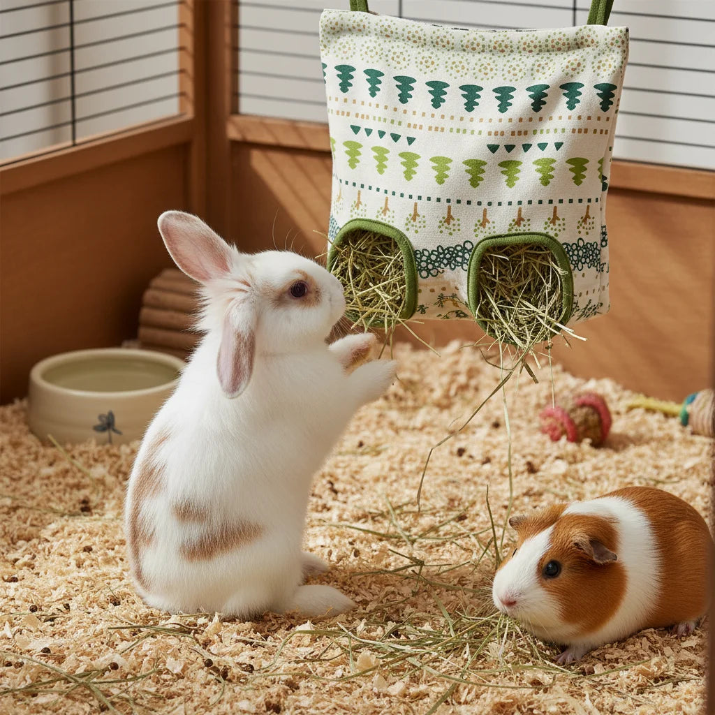 Hanging Hay Pouch for Rabbits and Guinea Pigs