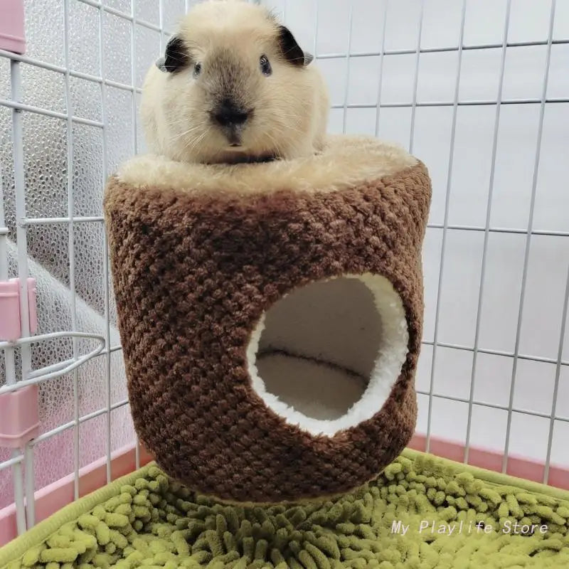 Plush hanging hideout hammock for cozy small pet rest from Burrowly.