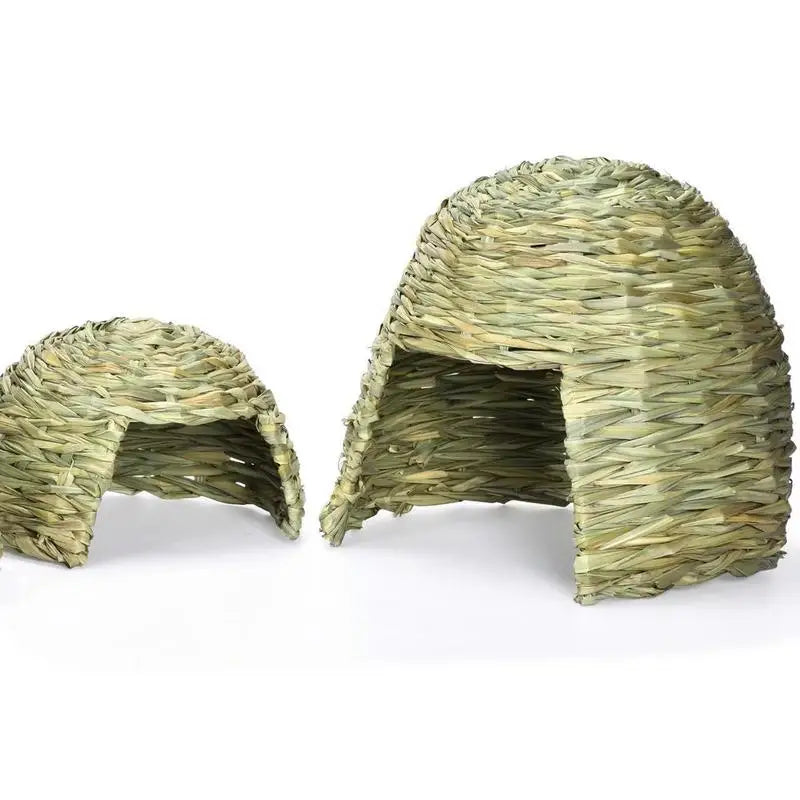 Foldable Grass Hideaway for Rabbits and Guinea Pigs for rabbits, guinea pigs, and chinchillas from Burrowly small pet supplies.