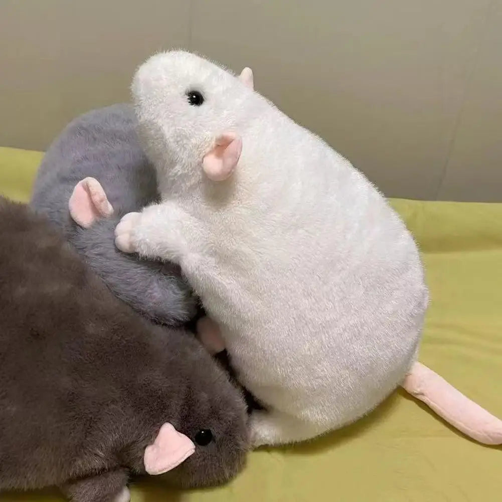 Simulation Mouse Plush Toy Cute Lying Animals Soft Plush Dolls Baby Toys Gifts For Children Creative Birthday Gifts