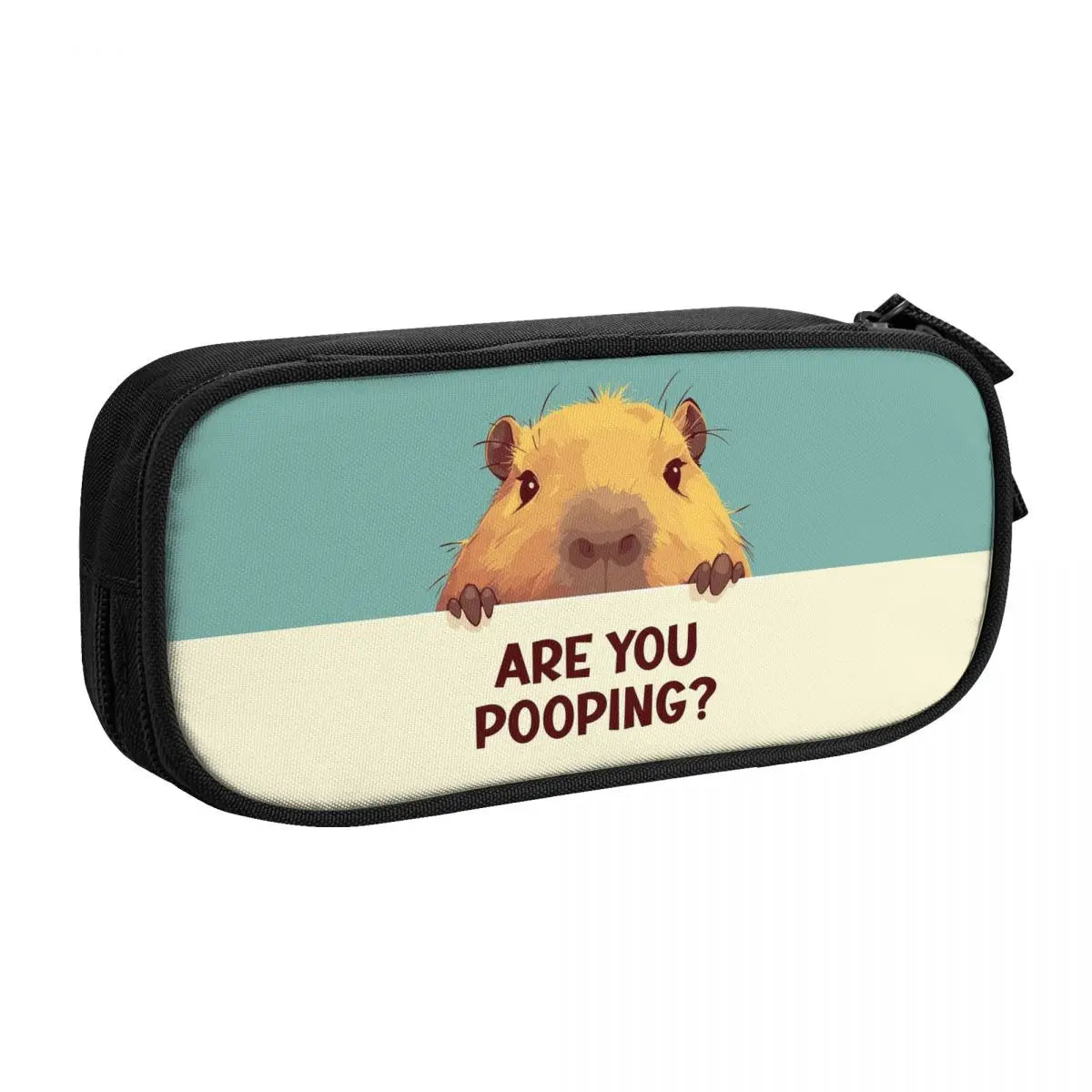 Custom Kawaii Cute Giant Cavy Capybara Pencil Case for Boys Gilrs Big Capacity Pencil Bag School Accessories