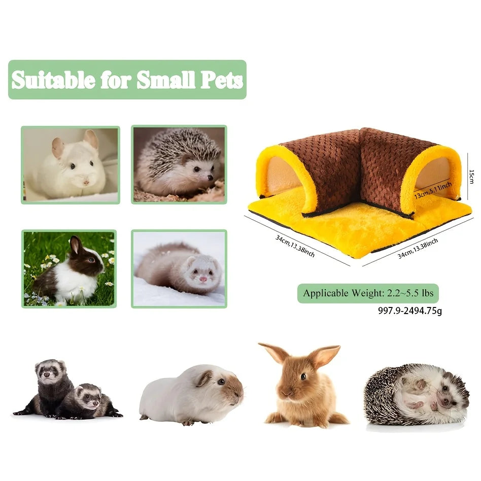 Cozy guinea pig hideout tunnel bed for Burrowly small pet comfort.