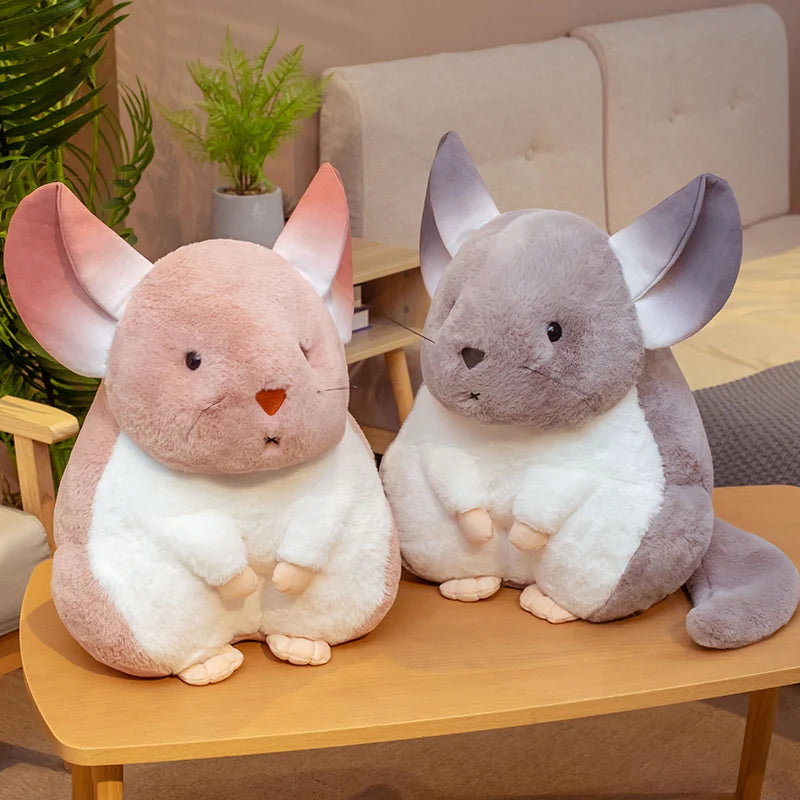 Hamster Pillow Cute Plushy Chinchillas Plush Doll Soft Toy Stuffed Animals Mascot for Kids Christmas Gift Cute Pillows Plush Toy