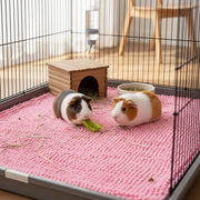 Chenille Fleece Cage Liner for Small Pets for guinea pigs, rabbits, and hamsters from Burrowly small pet supplies.